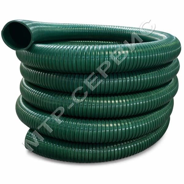 Шланг ПВХ 102 мм - 1,3 атм, для ассенизаторских машин "Агро Эластик Супер" (зеленый)